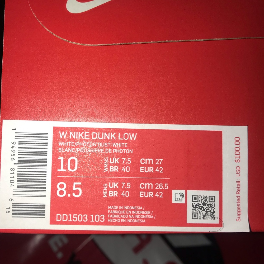 NIKE DUNK LOW PHOTON DUST-WHITE
